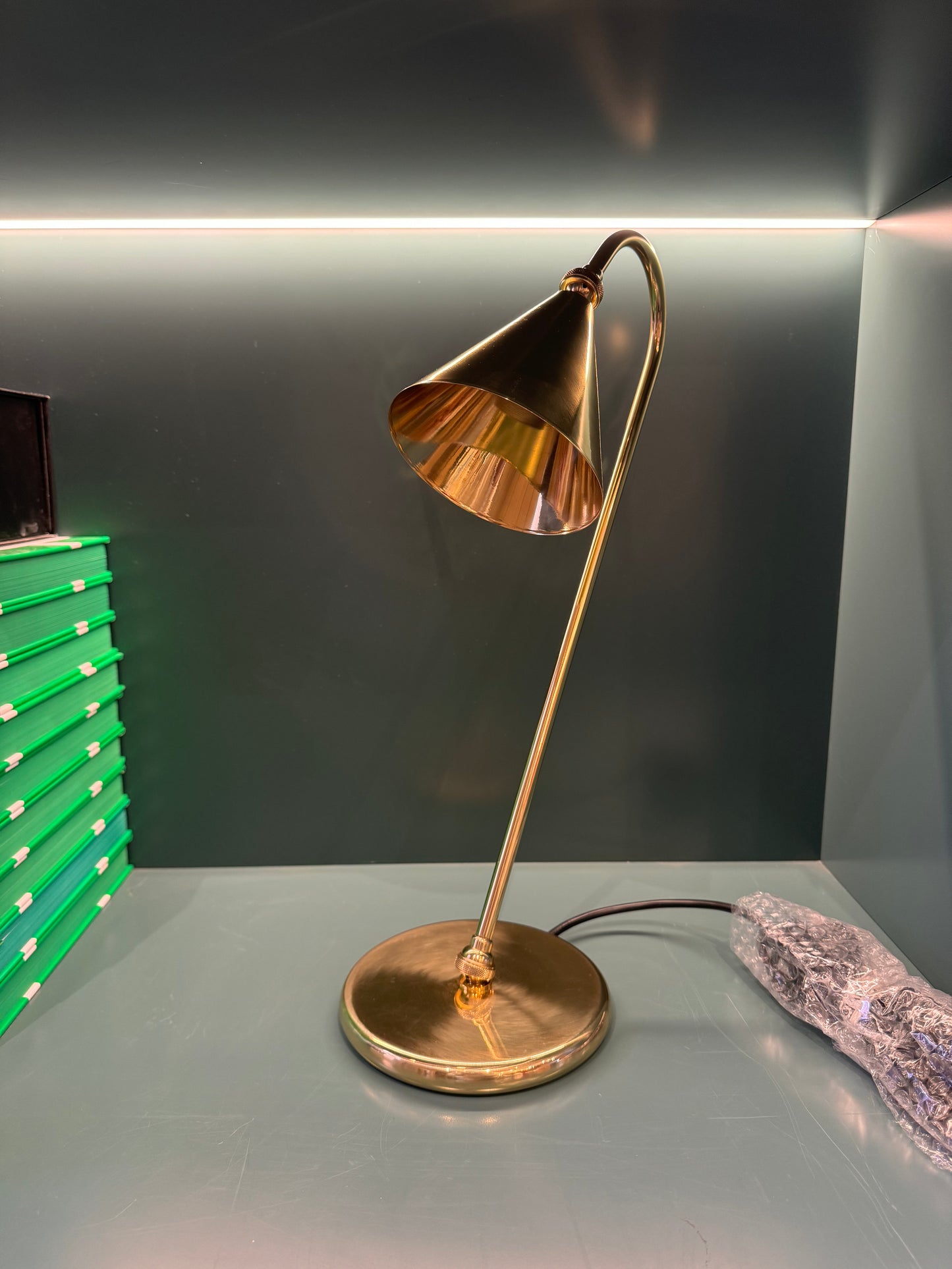 Paolo Moschino - Solid Brass Table Lamp - faulty base.