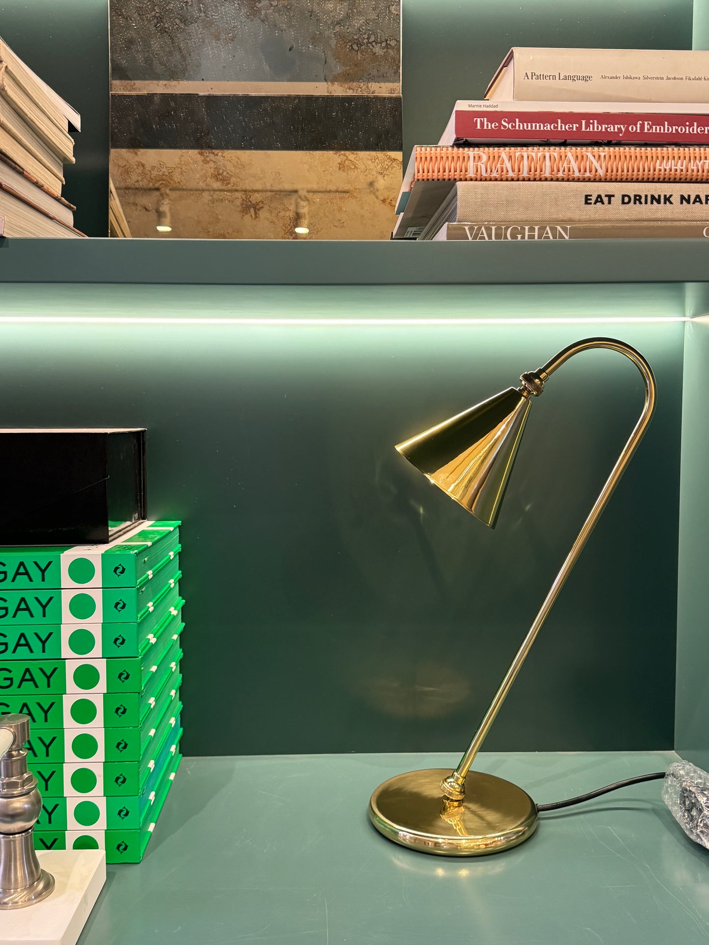 Paolo Moschino - Solid Brass Table Lamp - faulty base.