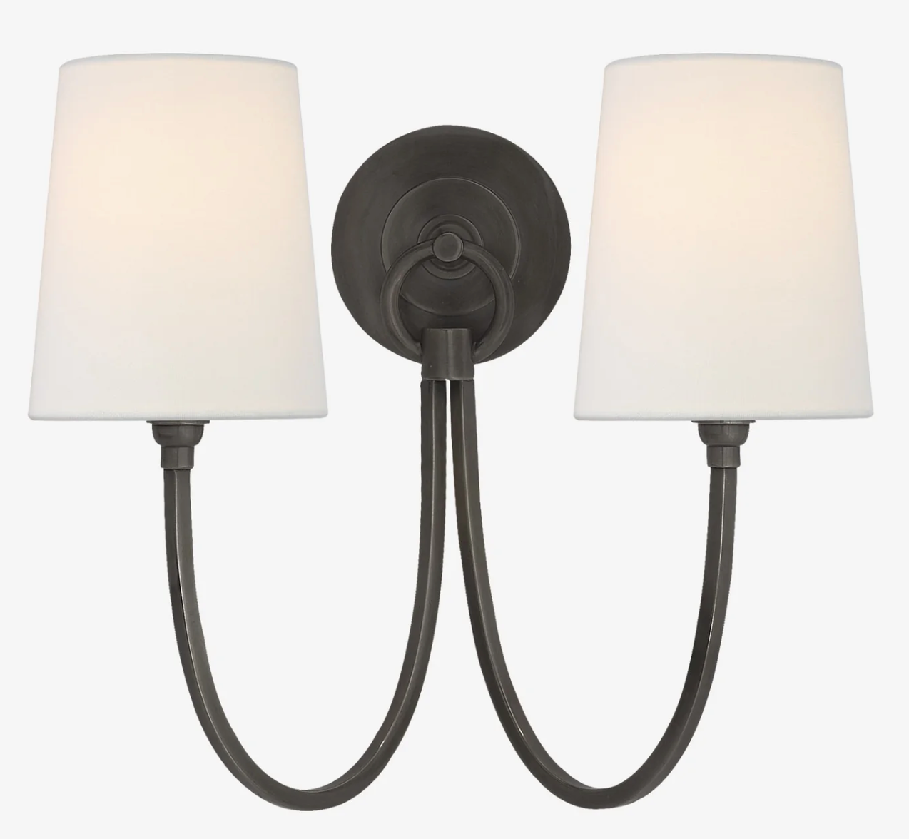 Thomas O'Brien - Reed Double Sconce - Bronze